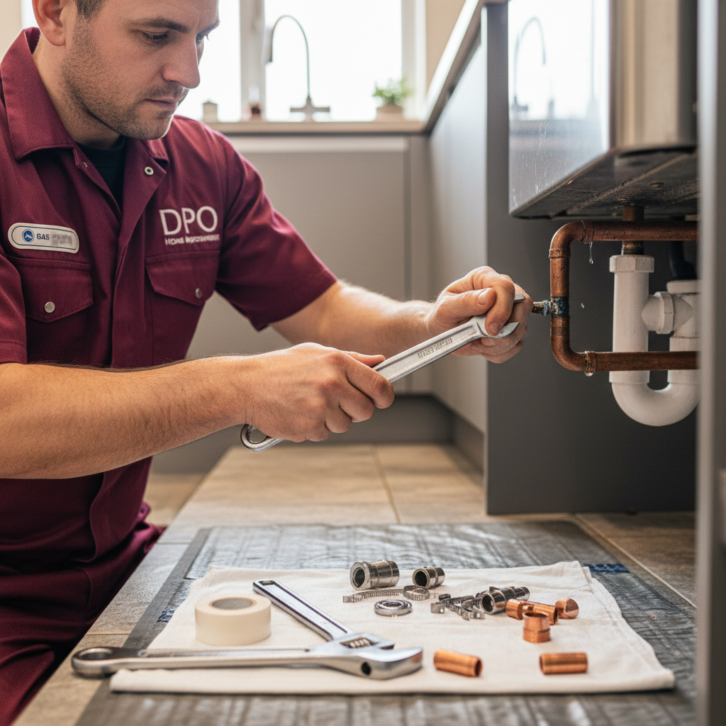 DPO Home Improvements professional emergency plumbing repair showing expertise